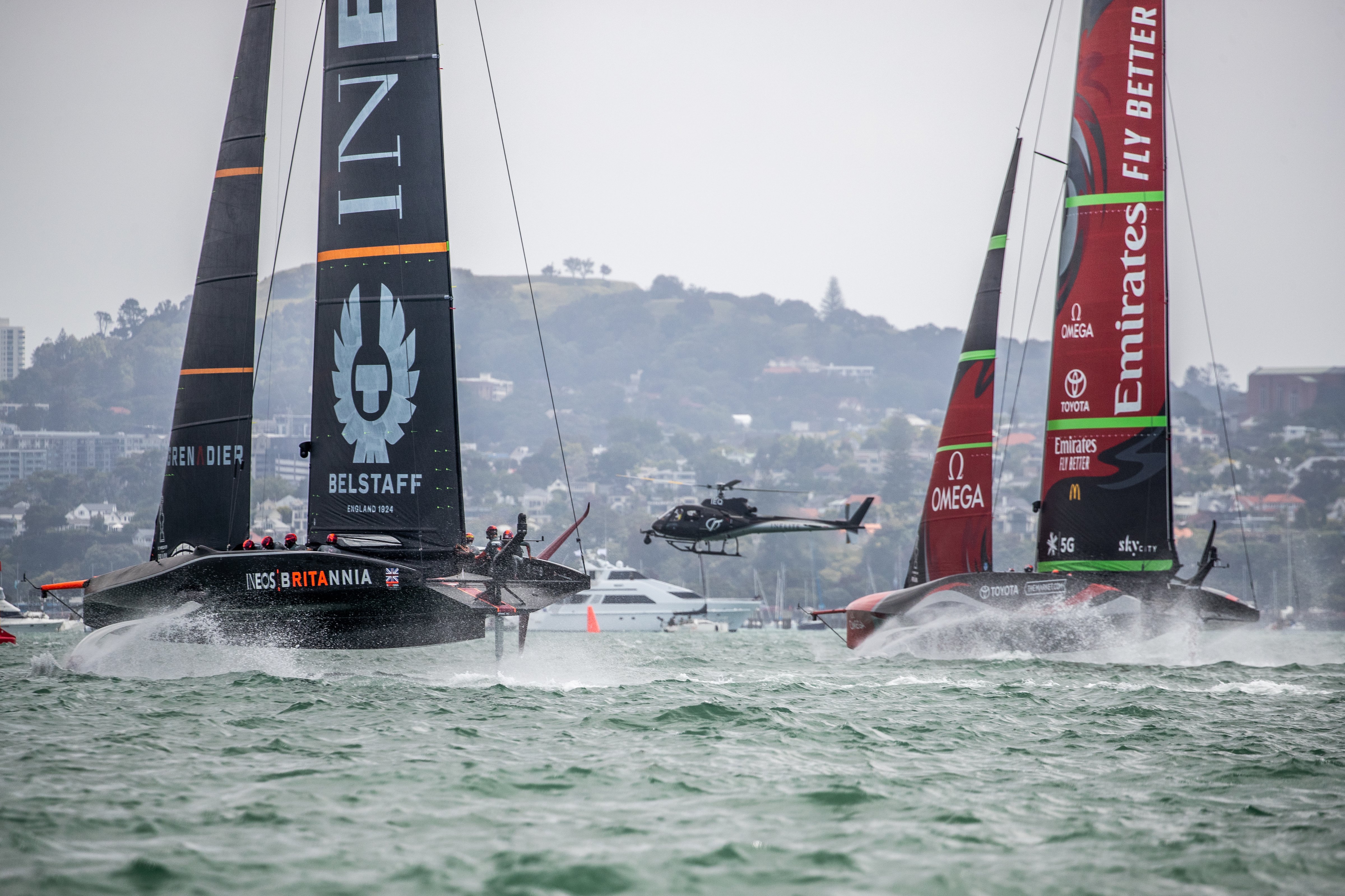 America's Cup: Emirates Team NZ sailing at 50kts - Video and on-board audio