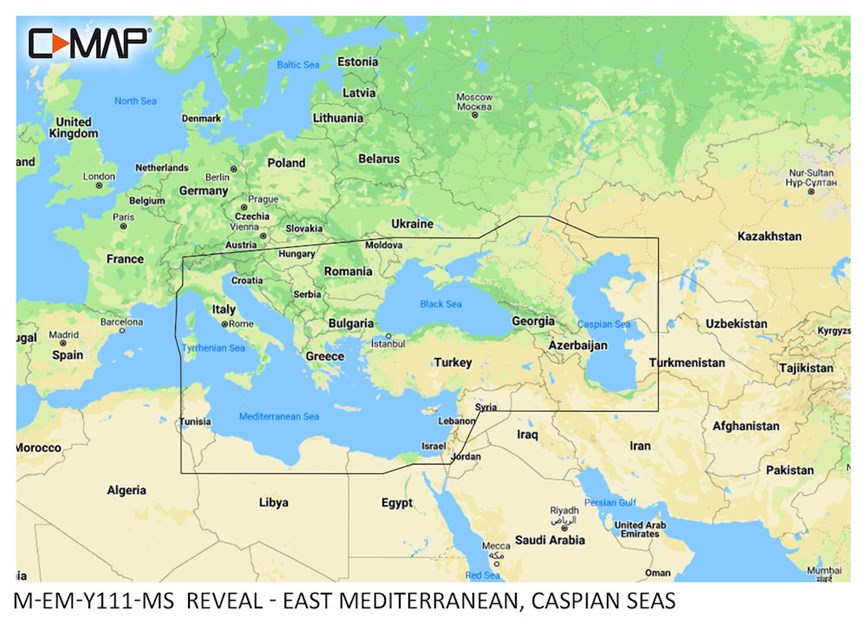 A) Map of the Mediterranean Sea revealing the locations of the