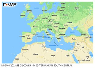 C-MAP® DISCOVER™ - Mediterranean South Central