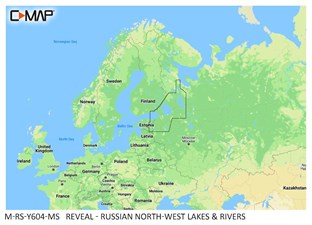 C-MAP® REVEAL™ - Russian North-West Lakes & Rivers
